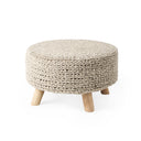 Mercana Bina 24" x 24" x 14" Wool Ottoman
