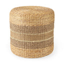 Mercana Maya 17.7" x 17.7" x 17.7" Seagrass Pouf - Round