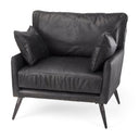 Mercana Cochrane 34.5" x 33" x 32.5" Leather Side Chair