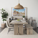 Mercana Aida 84" x 42" x 30" Solid Wood Dining Table