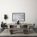 Mercana Konstantin 94" x 40" x 30" Solid Wood Dining Table