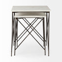 Mercana Lorlei 20" x 20" x 24" Stone Side Table