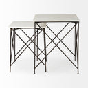 Mercana Lorlei 20" x 20" x 24" Stone Side Table