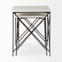 Mercana Lorlei 20" x 20" x 24" Stone Side Table