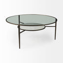 Mercana Felicity 36" x 36" x 16" Metal Coffee Table