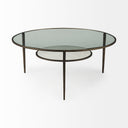 Mercana Felicity 36" x 36" x 16" Metal Coffee Table