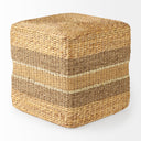 Mercana Maya 17.7" x 17.7" x 17.7" Seagrass Pouf - Square