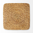Mercana Maya 17.7" x 17.7" x 17.7" Seagrass Pouf - Square