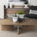 Mercana Aida 76" x 16" x 36" Solid Wood Console Table