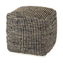 Mercana Aalia 16" x 16" x 16" Leather Pouf