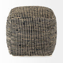 Mercana Aalia 16" x 16" x 16" Leather Pouf