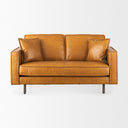 Mercana D'Arcy 65.4" x 36.6" x 33.9" Genuine Leather Love Seat