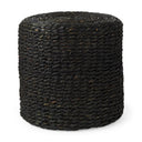 Mercana Dina 17.7" x 17.7" x 17.7" Water Hyacinth Pouf