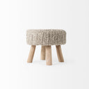 Mercana Bina 19" x 19" x 15" Wool Stool