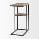 Mercana Ronin 18.5" x 11.4" x 25.2" Solid Wood Side Table