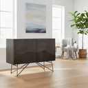 Mercana Darwin 40" x 17.5" x 30" Solid Wood Accent Cabinet