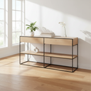 Mercana Morris 63" x 15" x 31" Iron Console Table