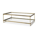 Mercana Trey 56" x 32" x 17" Glass Coffee Table