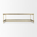 Mercana Trey 56" x 32" x 17" Glass Coffee Table