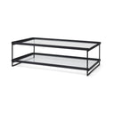 Mercana Trey 32" x 10" x 56" Glass Coffee Table