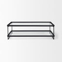 Mercana Trey 32" x 10" x 56" Glass Coffee Table