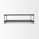 Mercana Trey 32" x 10" x 56" Glass Coffee Table