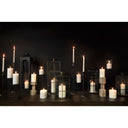 Mercana Omega 4.8" x 4.8" x 21.3" Glass Candle Holder