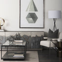 Mercana Roxdale 48" x 27.5" x 18" Glass,Metal Coffee Table