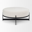 Mercana Amelia 35.8" x 35.8" x 15" Metal Ottoman