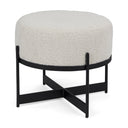 Mercana Amelia 21.3" x 21.3" x 18.1" Fabric Pouf