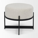 Mercana Amelia 21.3" x 21.3" x 18.1" Fabric Pouf