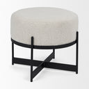 Mercana Amelia 21.3" x 21.3" x 18.1" Fabric Pouf