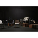 Mercana David 119" x 30" x 35.3" Fabric Dining Chair