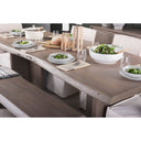 Mercana Konstantin 94" x 40" x 30" Solid Wood Dining Table