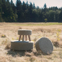 Mercana Bina 30" x 30" x 15" Wool Stool