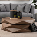 Mercana Arreto 48" x 48" x 15" Solid Wood Coffee Table