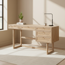 Mercana Grier 62" x 22.8" x 30" Solid Wood Desk
