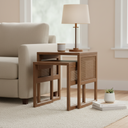Mercana Grier 20" x 20" x 23.3" Solid Wood Side Table