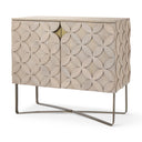 Mercana Excelsior 36.5" x 18.5" x 32.5" Iron,Solid Wood Accent Cabinet