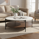 Mercana Larkin 43.5" x 43.5" x 16" Wood Coffee Table