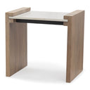 Mercana Athens 23" x 22" x 22" Solid Wood Side Table