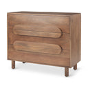 Mercana Astrid 36" x 17" x 30.3" Solid Wood Accent Cabinet