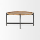 Mercana Marquisa 34.3" x 34.3" x 16.5" Solid Wood Coffee Table