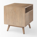 Mercana Sable 19" x 19" x 21" Solid Wood Side Table