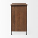 Mercana Maddox 40" x 18.5" x 32.8" Iron,Solid Wood Accent Cabinet