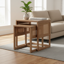 Mercana Grier 20" x 20" x 23" Solid Wood Side Table