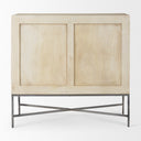Mercana Hogarth 36" x 16" x 34" Iron,Solid Wood Accent Cabinet