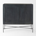 Mercana Hogarth 36" x 16" x 34" Iron,Solid Wood Accent Cabinet