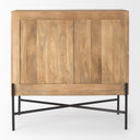 Mercana Cairo 36" x 19.5" x 36" Solid Wood Accent Cabinet