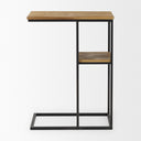 Mercana Ronin 18.5" x 11.4" x 25.2" Solid Wood Side Table